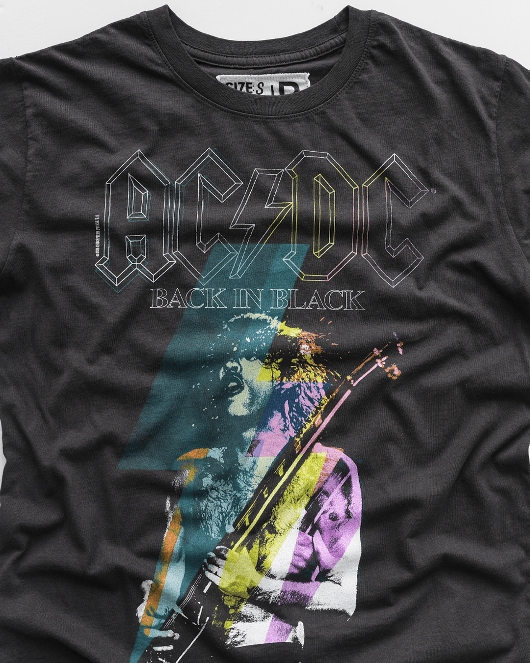 AC/DC Back In Black Black Tee - Roots of Fight