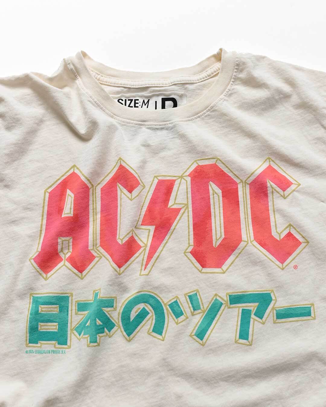 AC/DC Japan Tour White Tee - Roots of Fight