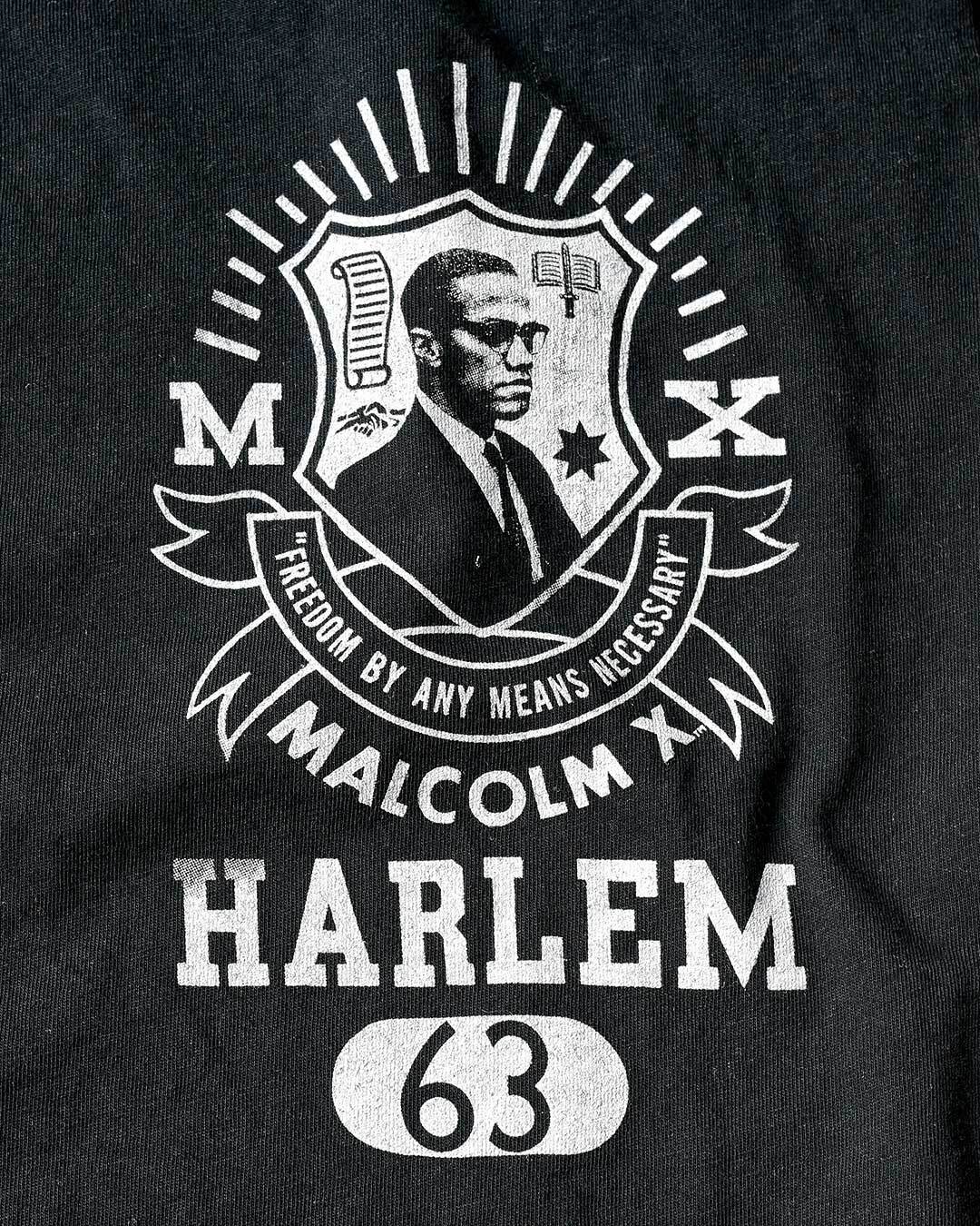 BHT - Malcolm X Harlem Black Tee - Roots of Fight
