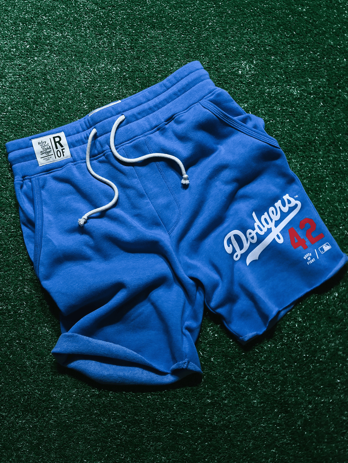 BKN Dodgers Jackie Robinson Blue Shorts