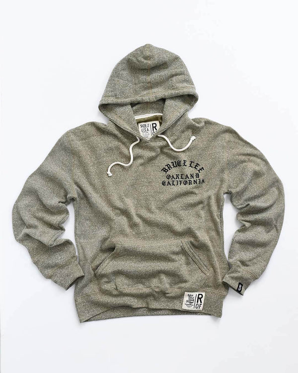 Bruce Lee 'Be Water' Olive PO Hoody - Roots of Fight