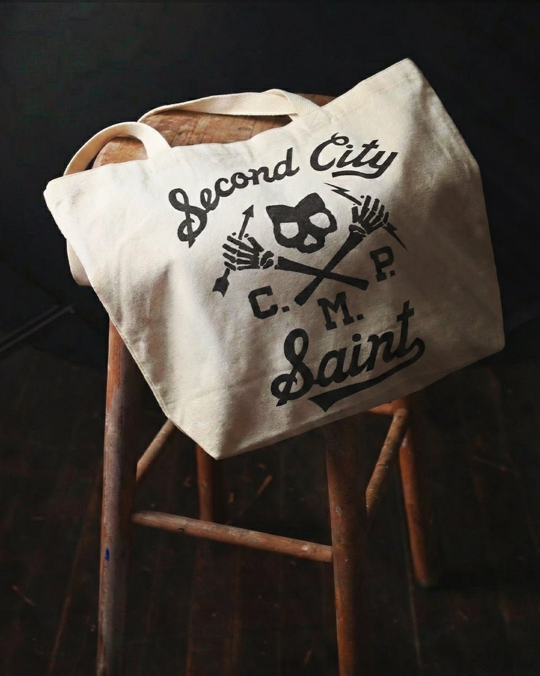 CM Punk Second City Saint Ivory Tote Bag - Roots of Fight