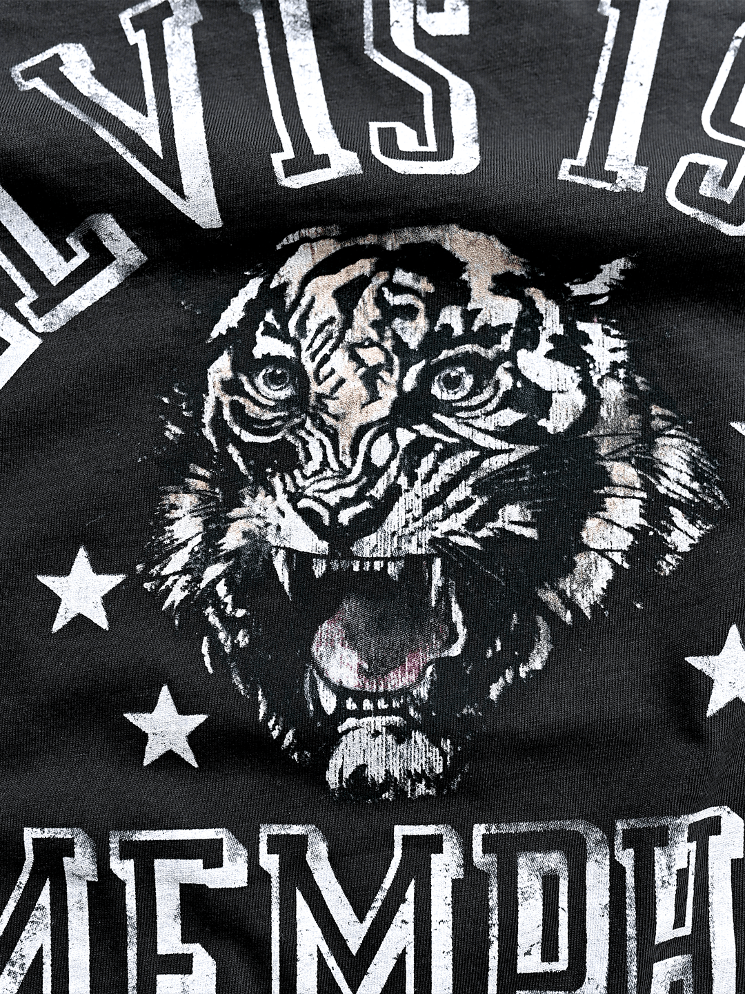 Elvis 1957 Tiger Black Tee - Roots of Fight