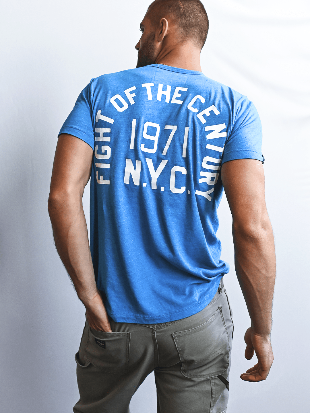 FOTC - Ali 1971 Blue Tee - Roots of Fight