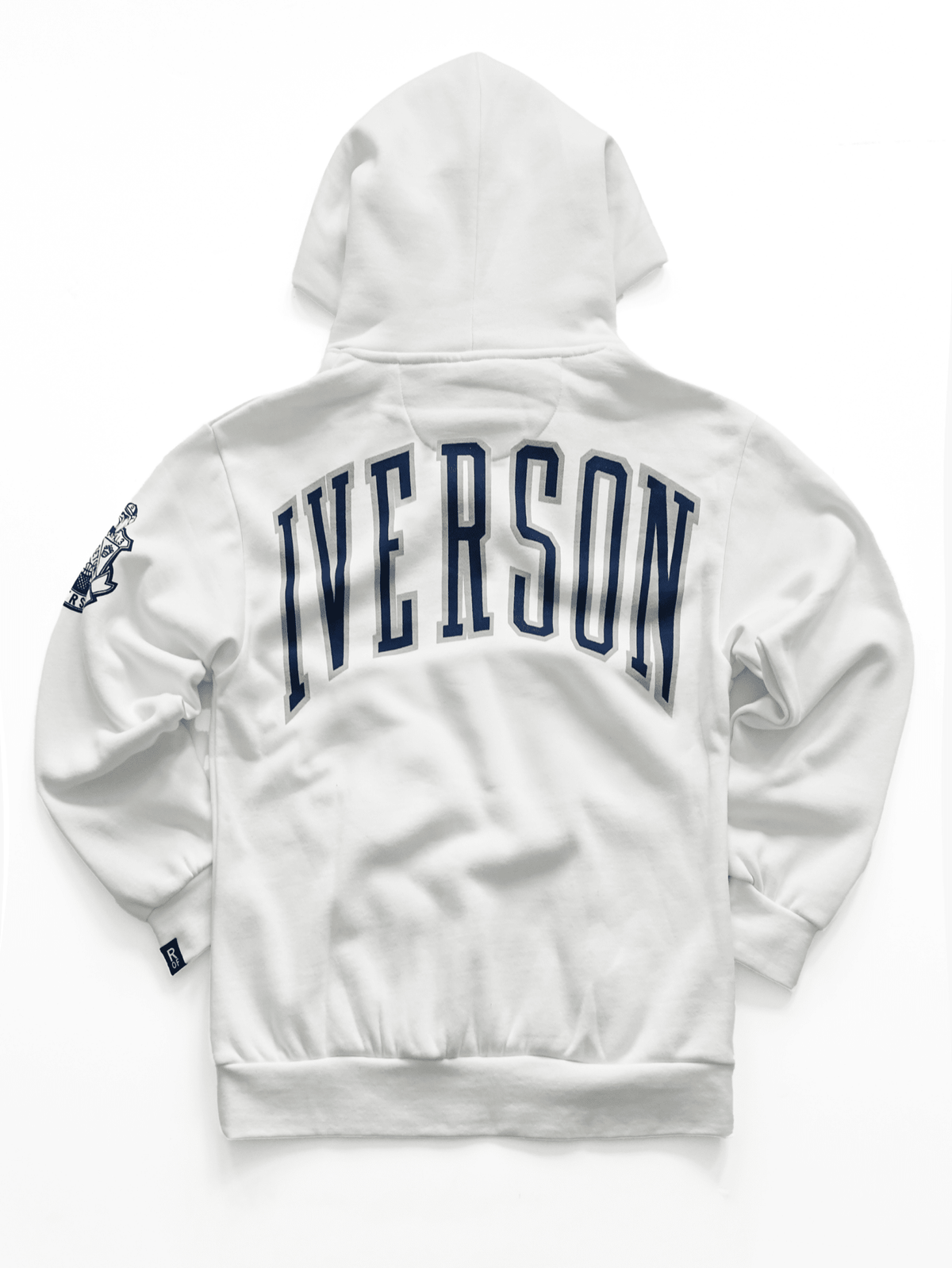 GU - Allen Iverson Hoyas White Heavyweight PO Hoody - Roots of Fight