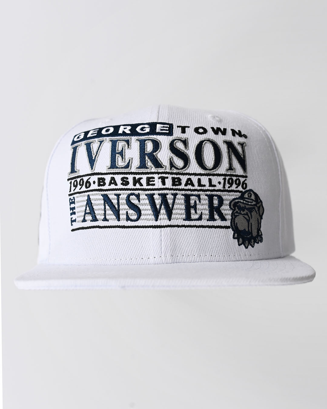 GU - Iverson 1996 White Snapback Hat - Roots of Fight