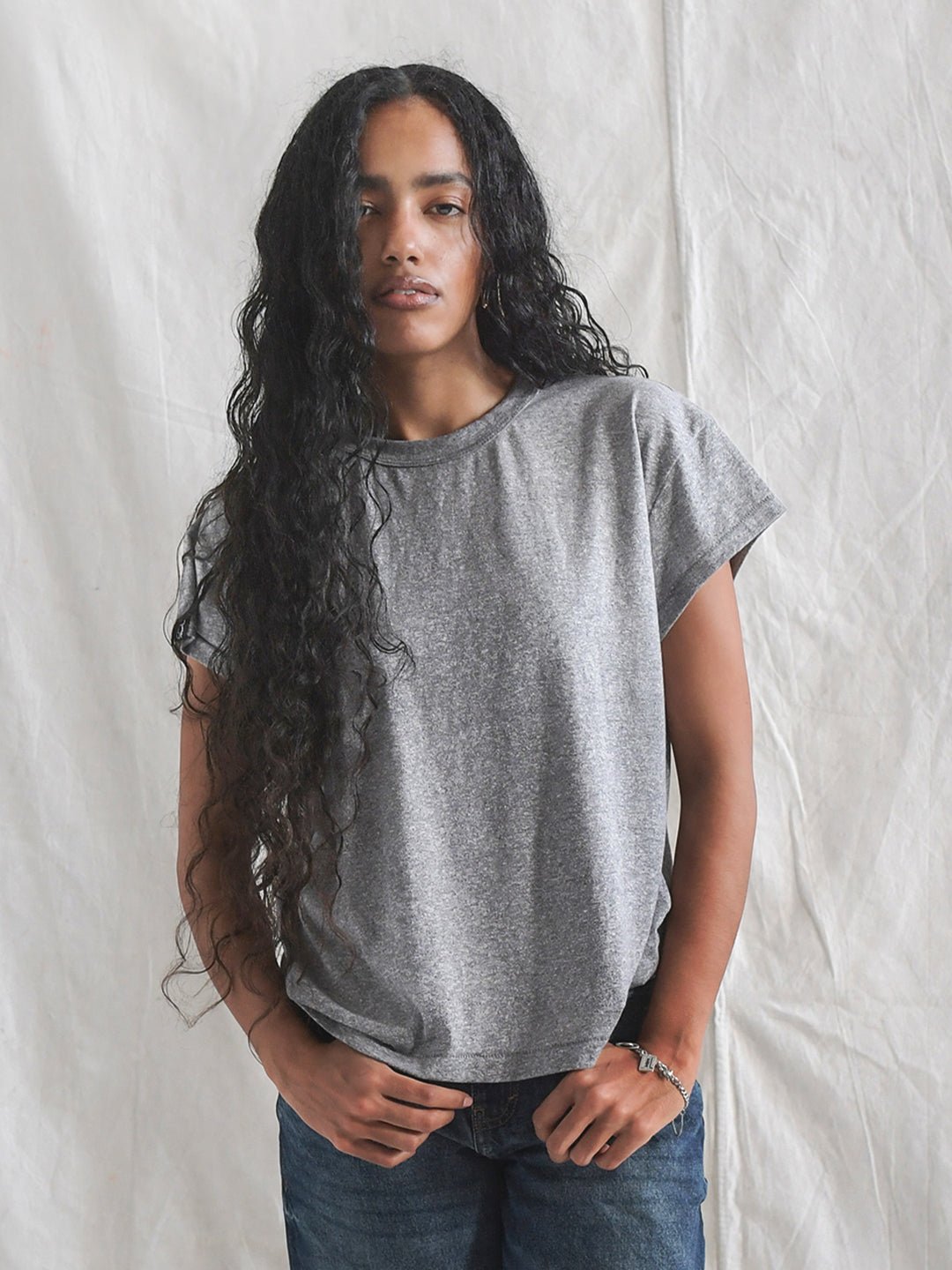 Heather Grey Women's Triblend Tee - Roots of Fight