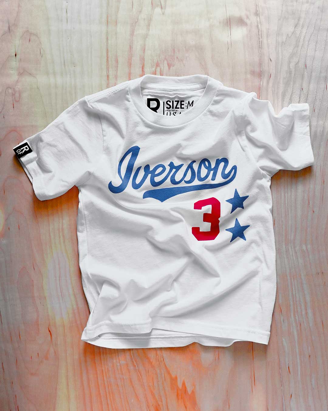 Iverson #3 White Kid's Tee