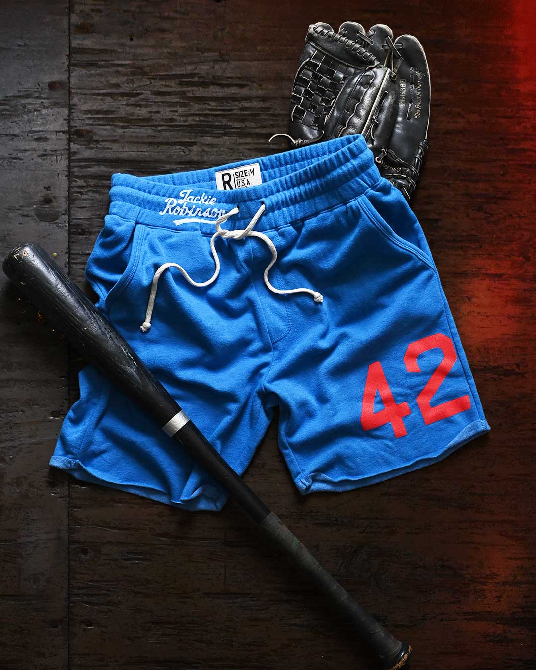 Jackie Robinson 42 Blue Shorts - Roots of Fight