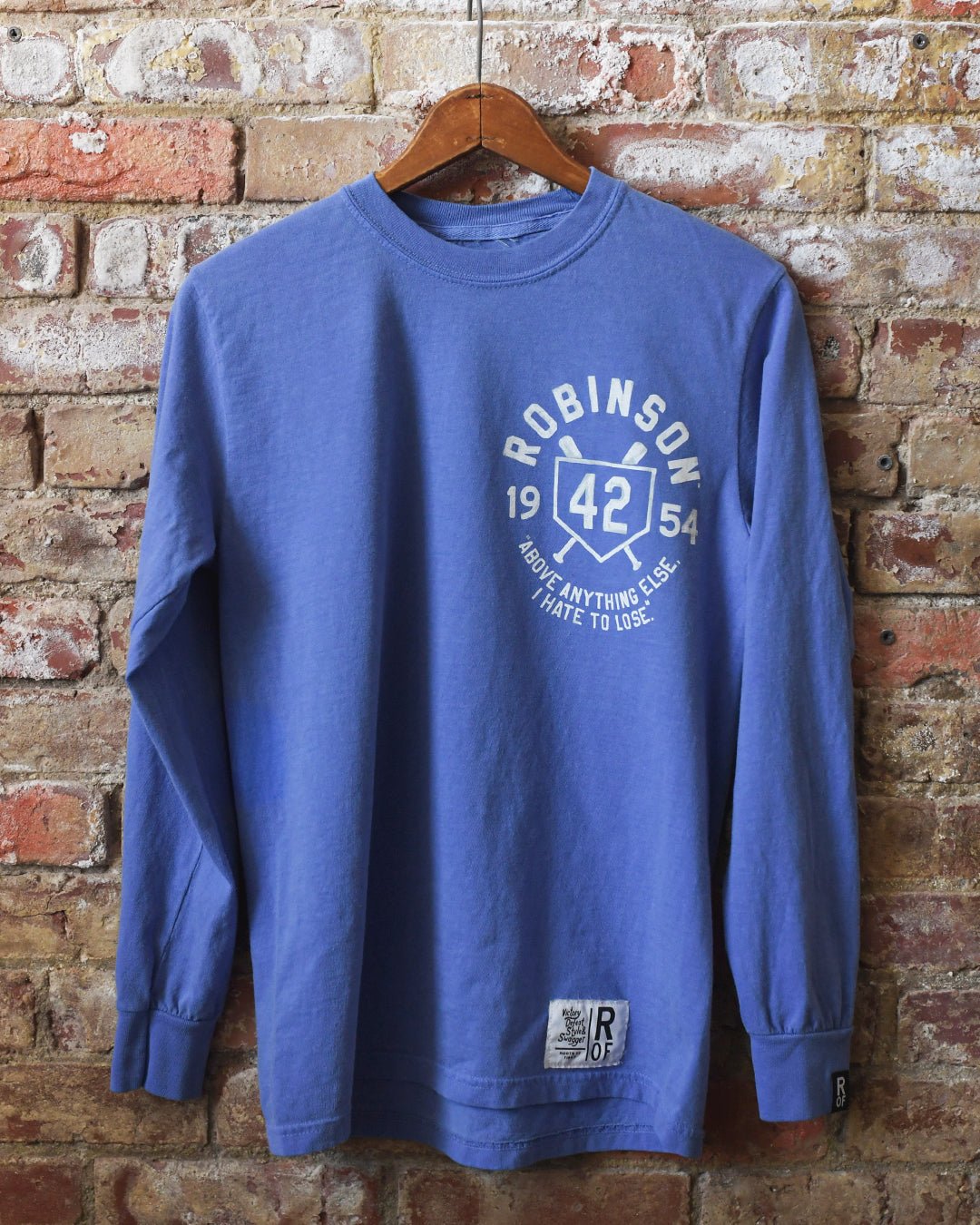 Jackie Robinson '54 Royal Blue Long Sleeve Tee