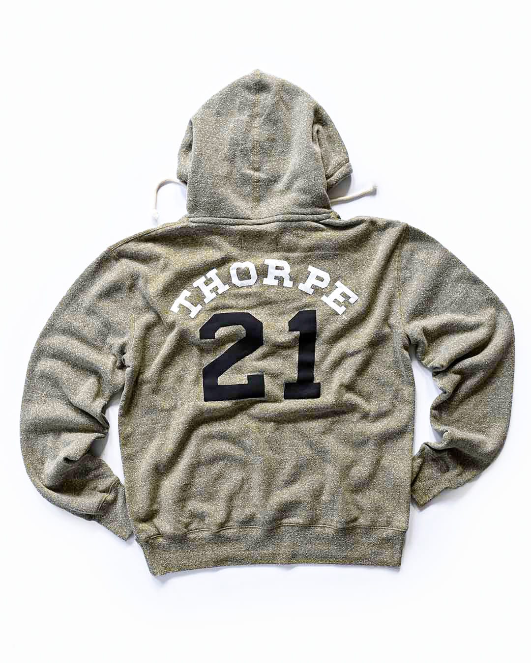 Jim Thorpe Canton #21 Olive PO Hoody - Roots of Fight