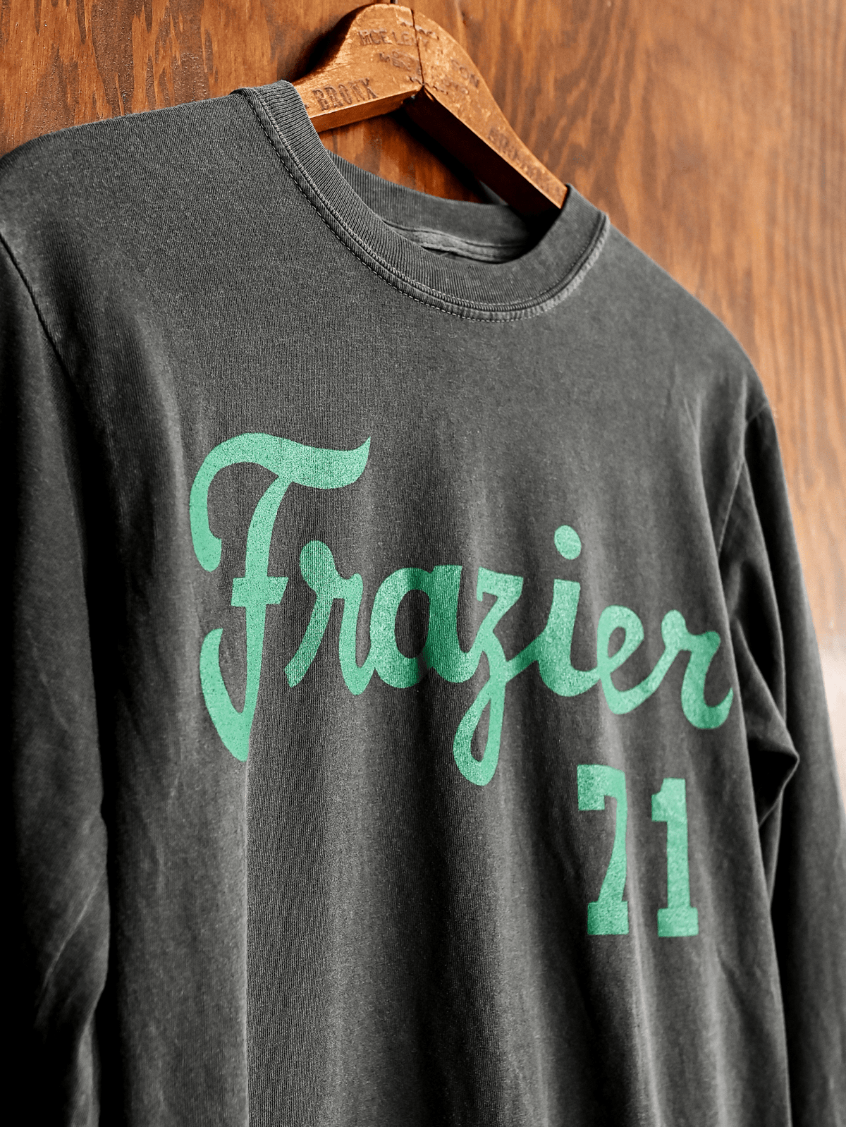 Joe Frazier FOTC '71 Charcoal Long Sleeve Tee - Roots of Fight