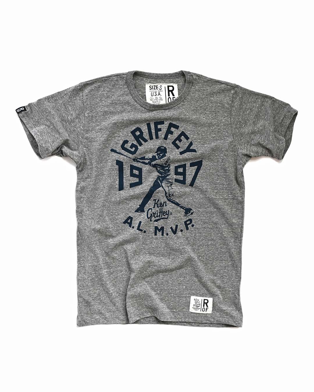K. Griffey Jr. '97 AL MVP Grey Triblend Tee - Roots of Fight