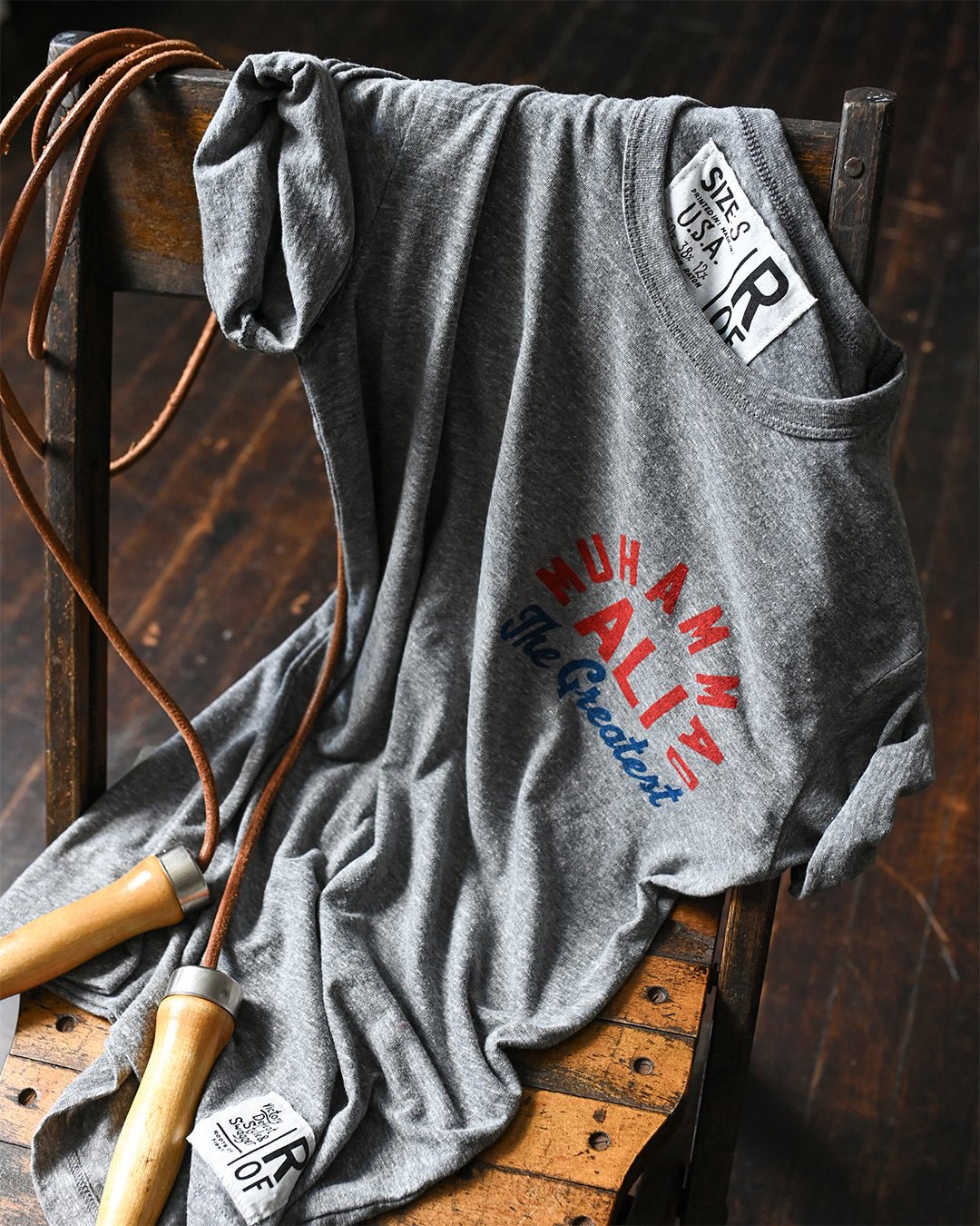 M. Ali The Greatest Grey Triblend Tee - Roots of Fight