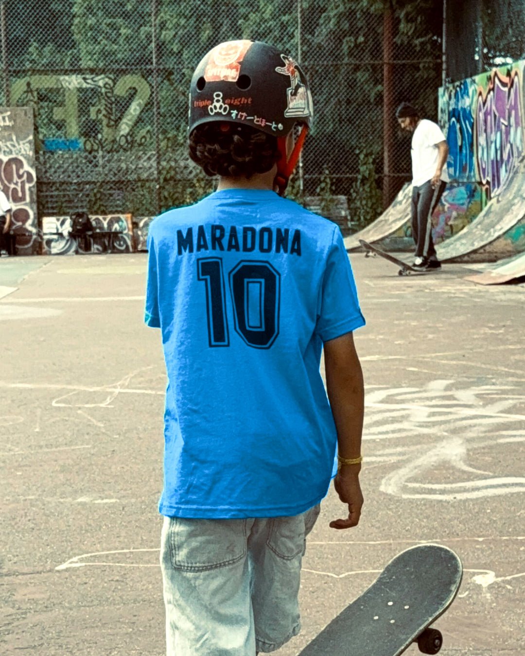 Maradona 10 Blue Kid's Tee - Roots of Fight