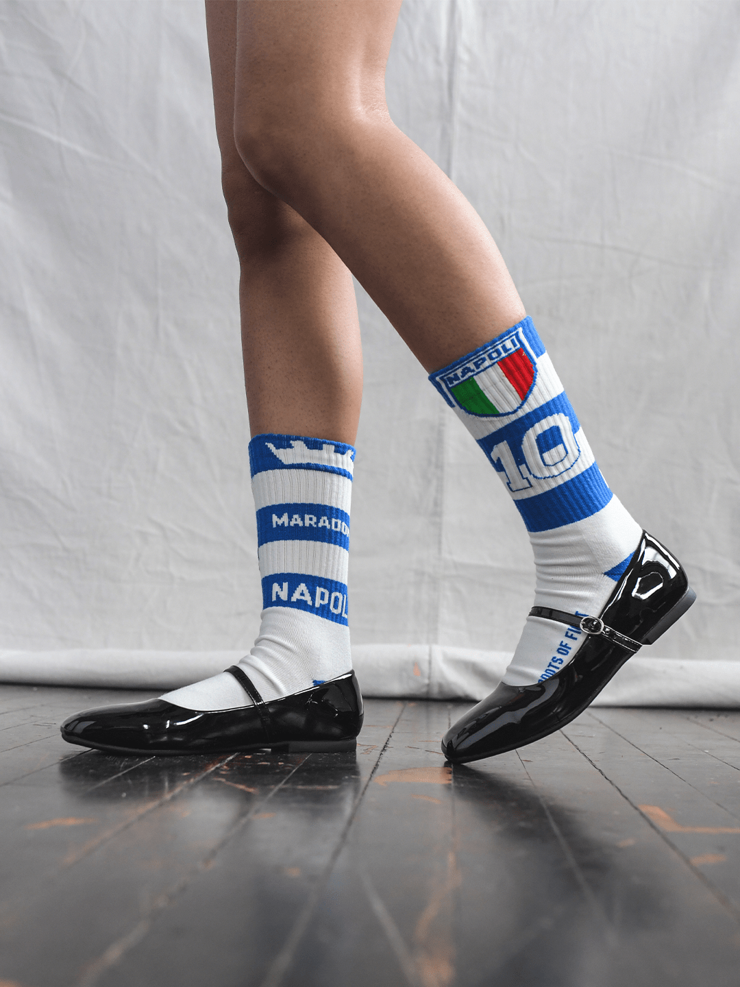Maradona Napoli 10 Striped Socks - Roots of Fight