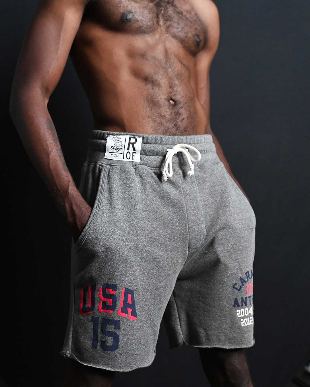 Melo Anthony Games USA Grey Shorts - Roots of Fight