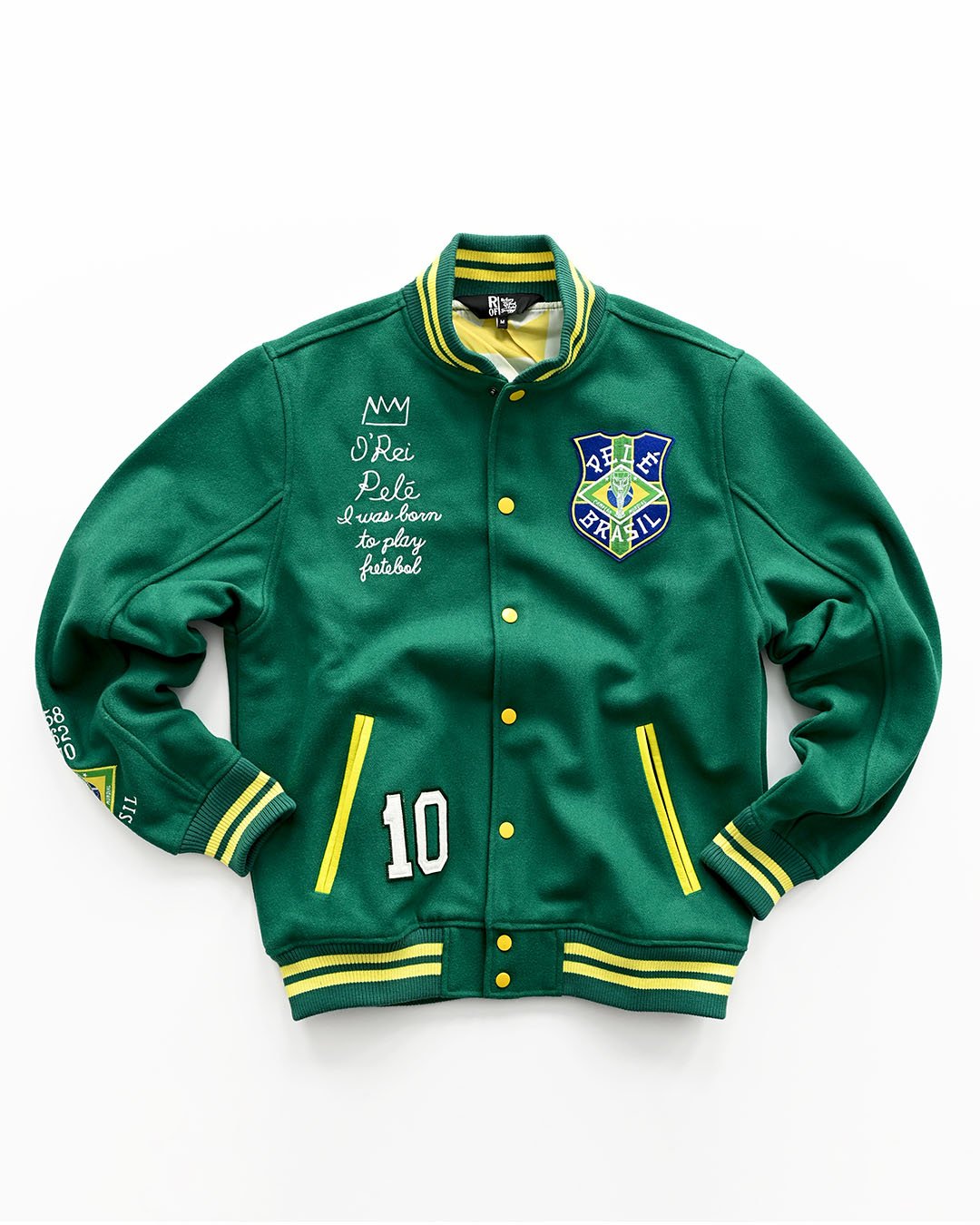 Pelé #10 Brasil Melton Jacket - Main Image