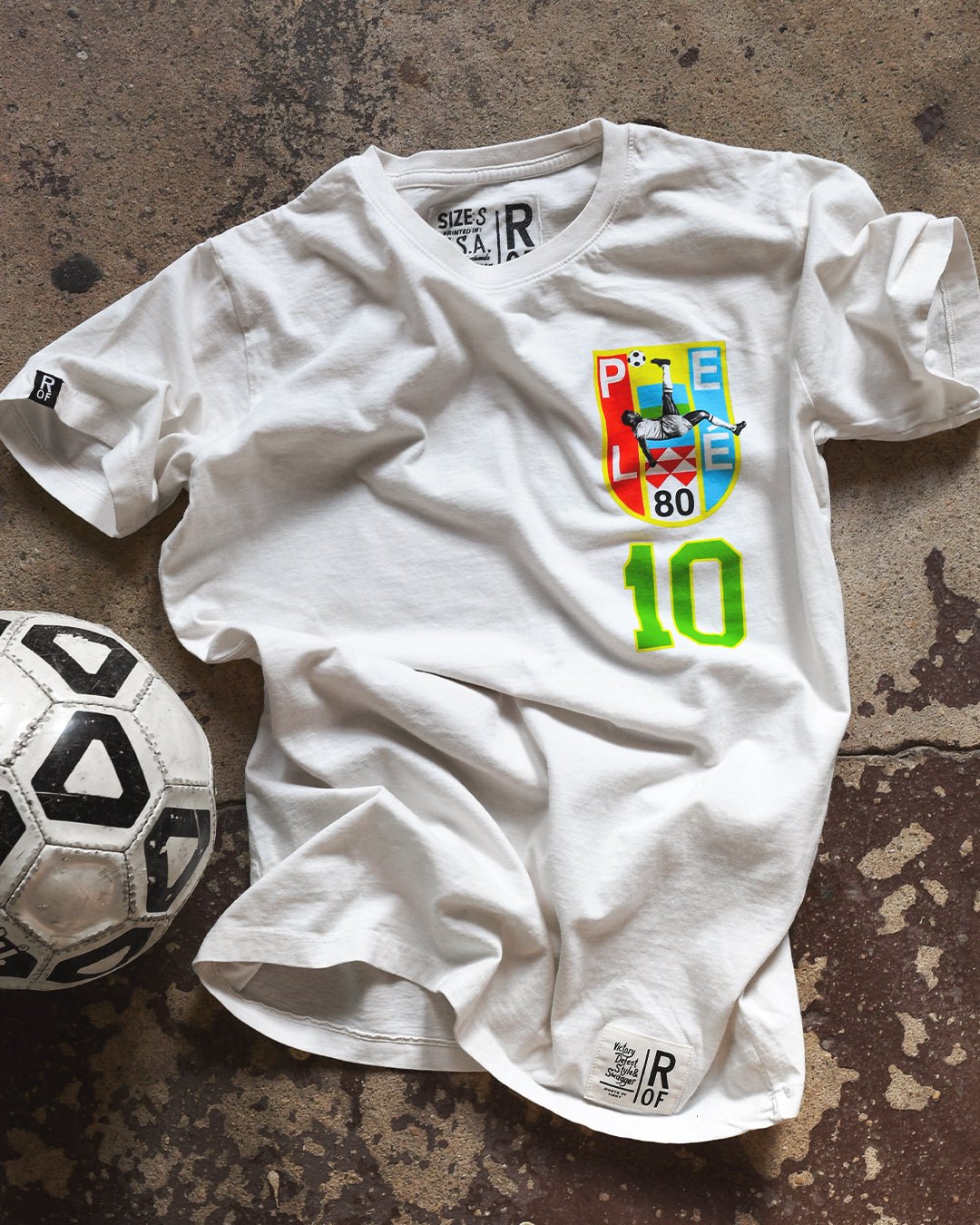 Pelé 10 Brasil White Tee - Roots of Fight