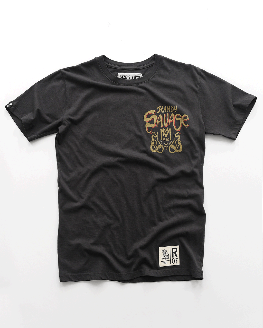 Randy Savage Macho Man Eponymous Black Tee - Roots of Fight