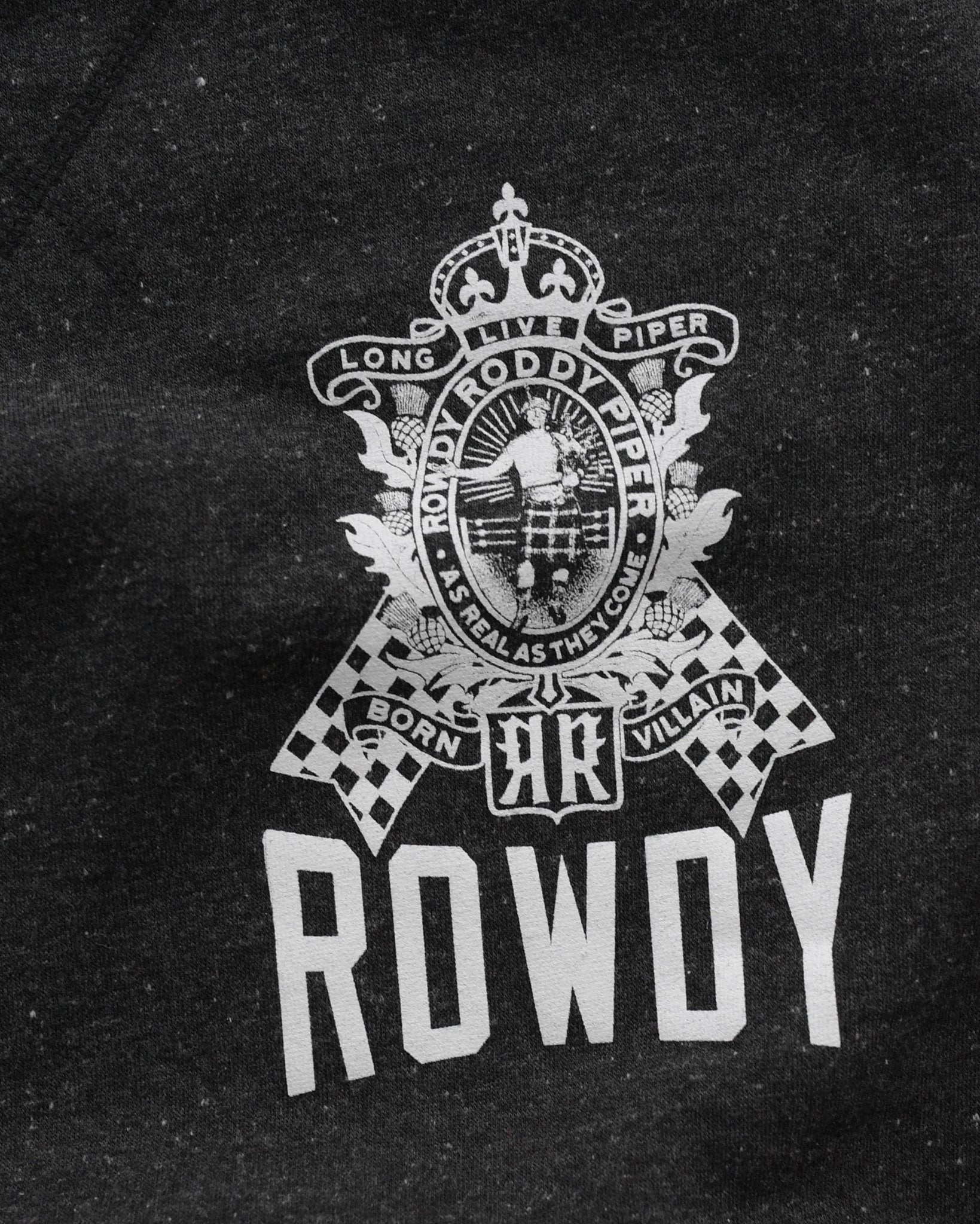 Roddy Piper Born Villain Black Sweatshirt - Roots of Fight