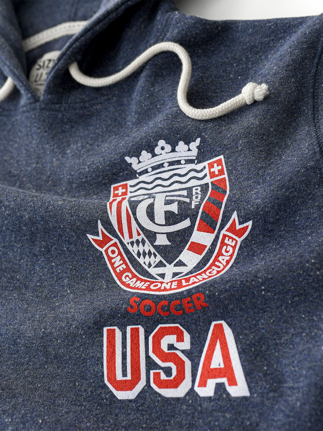 ROF USA Soccer One Language Navy PO Hoody - Roots of Fight