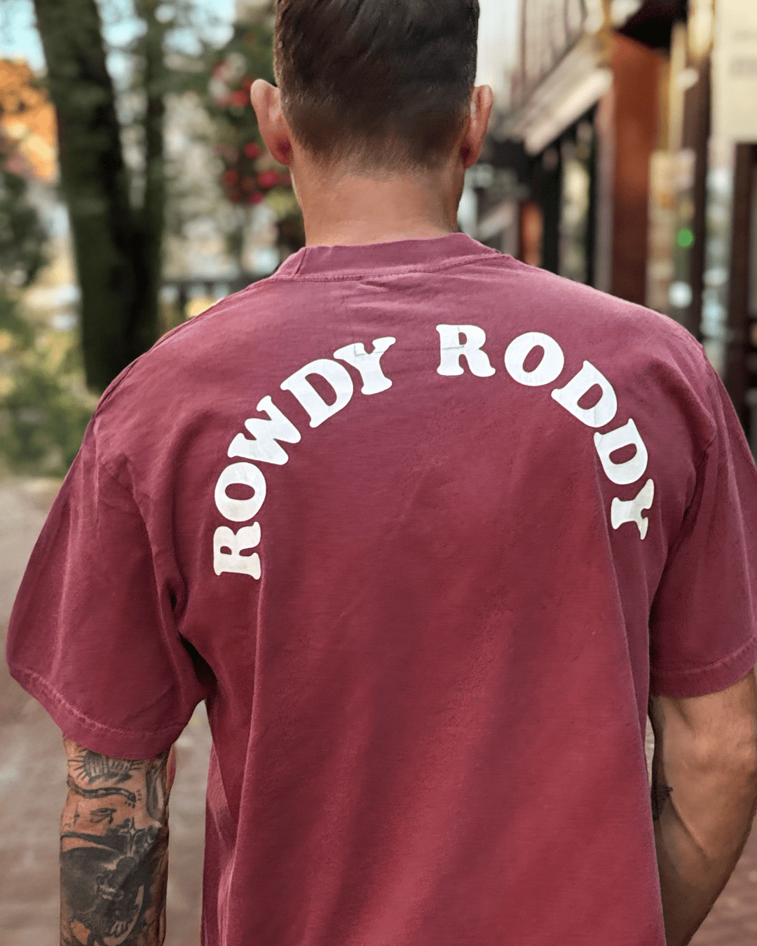 Rowdy Roddy Piper Legend Cardinal Heavyweight Tee - Roots of Fight