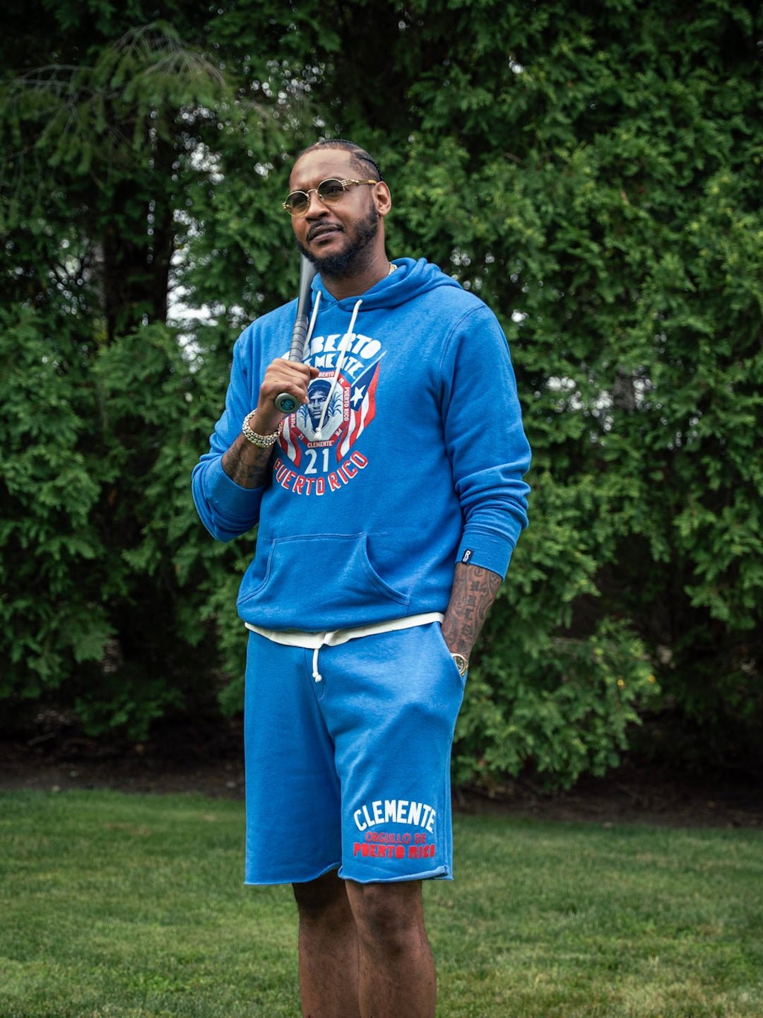 StayMe7o x Clemente Blue PO Hoody - Roots of Fight