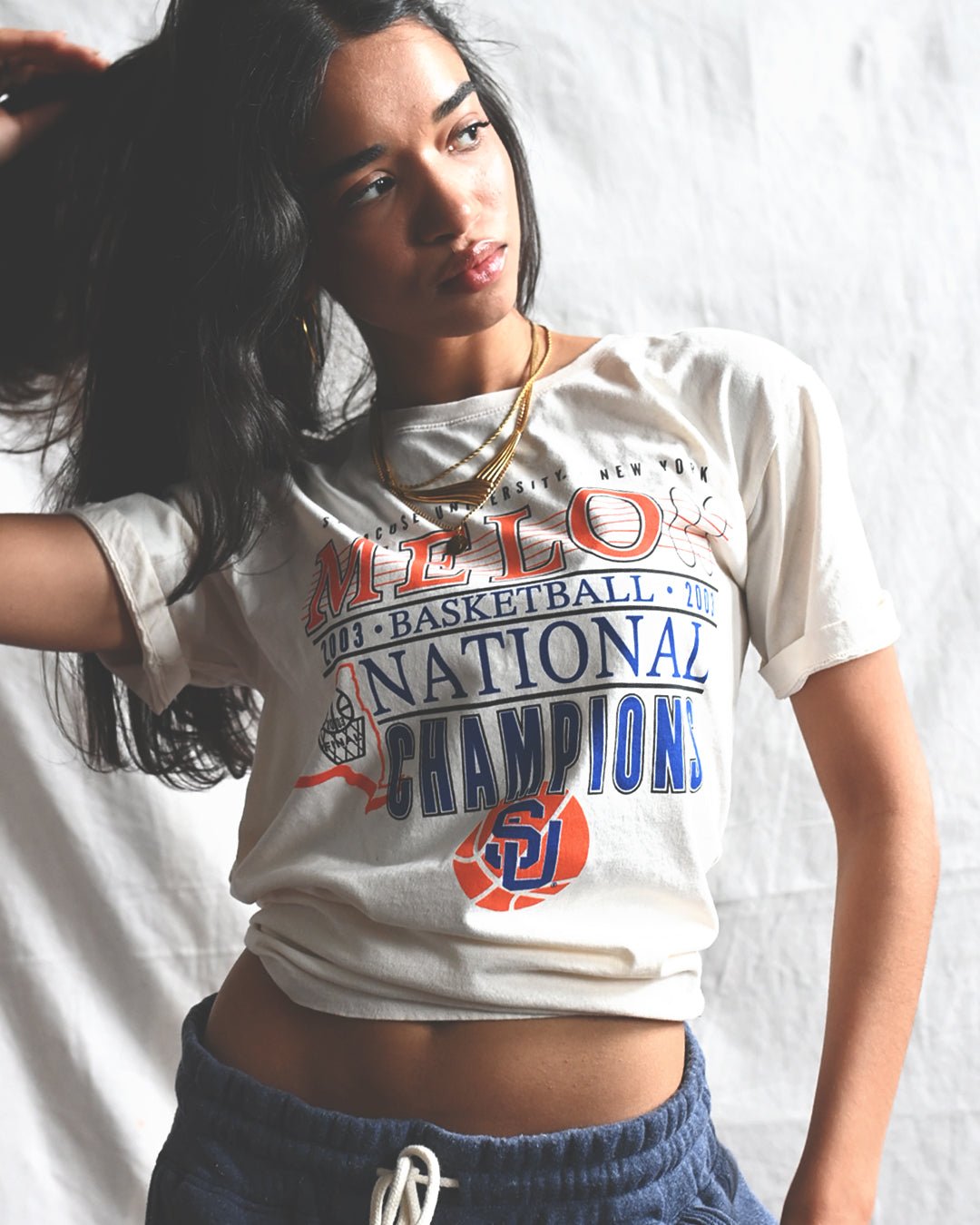 SYR - Carmelo Anthony National Champions White Tee - Roots of Fight
