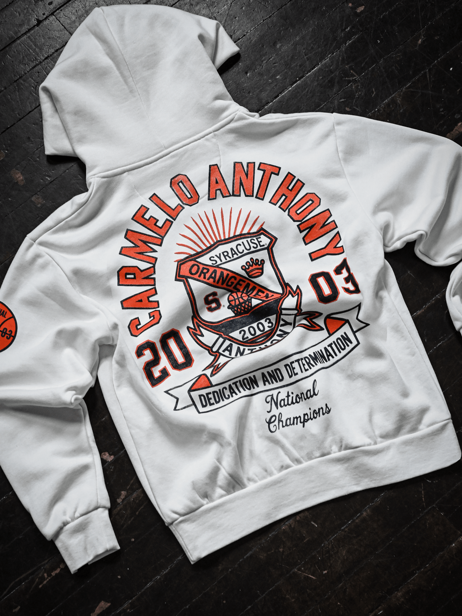 SYR - Carmelo Anthony White Heavyweight PO Hoody - Roots of Fight