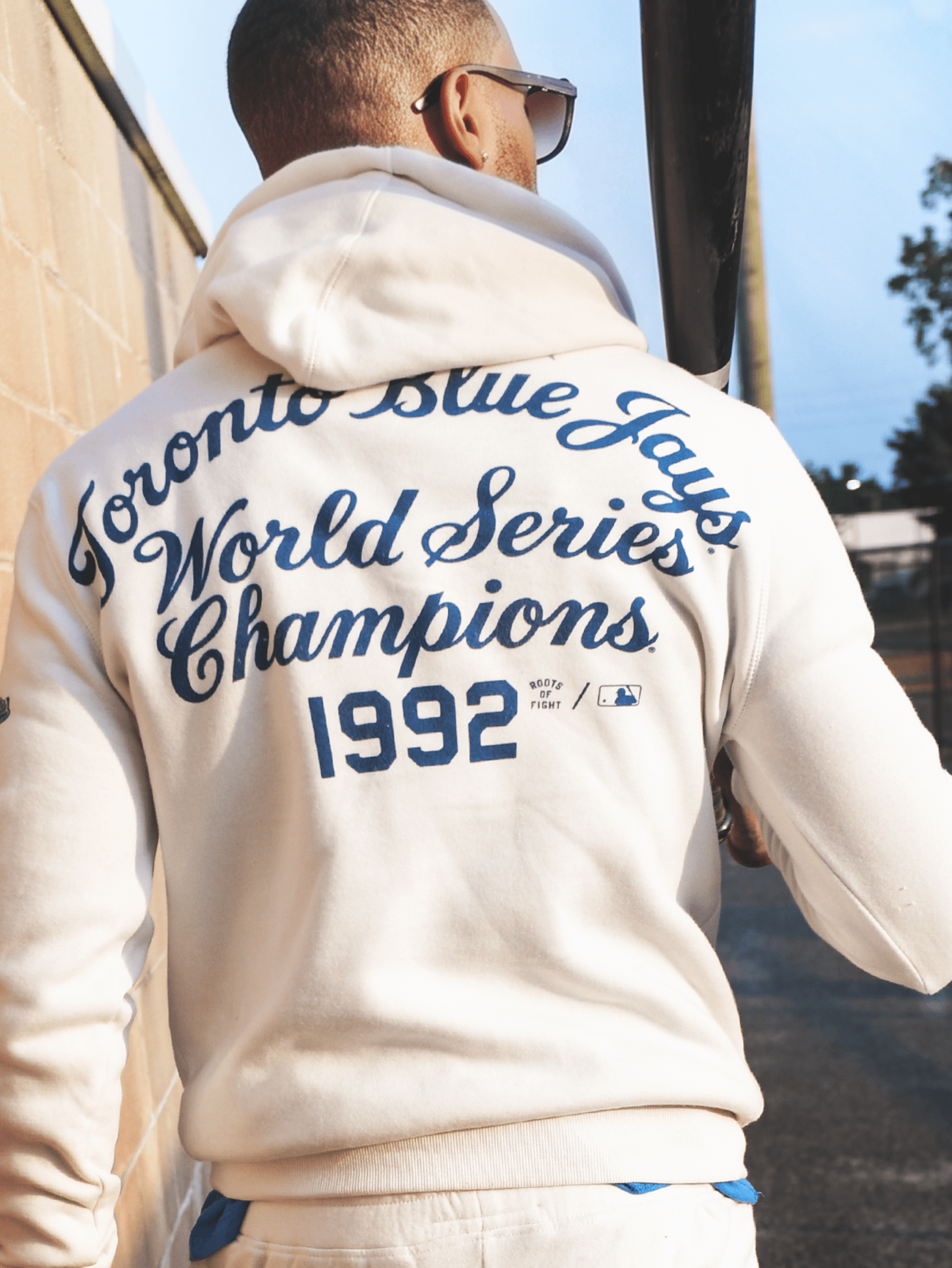TOR Blue Jays '92 Champs White PO Hoody - Roots of Fight