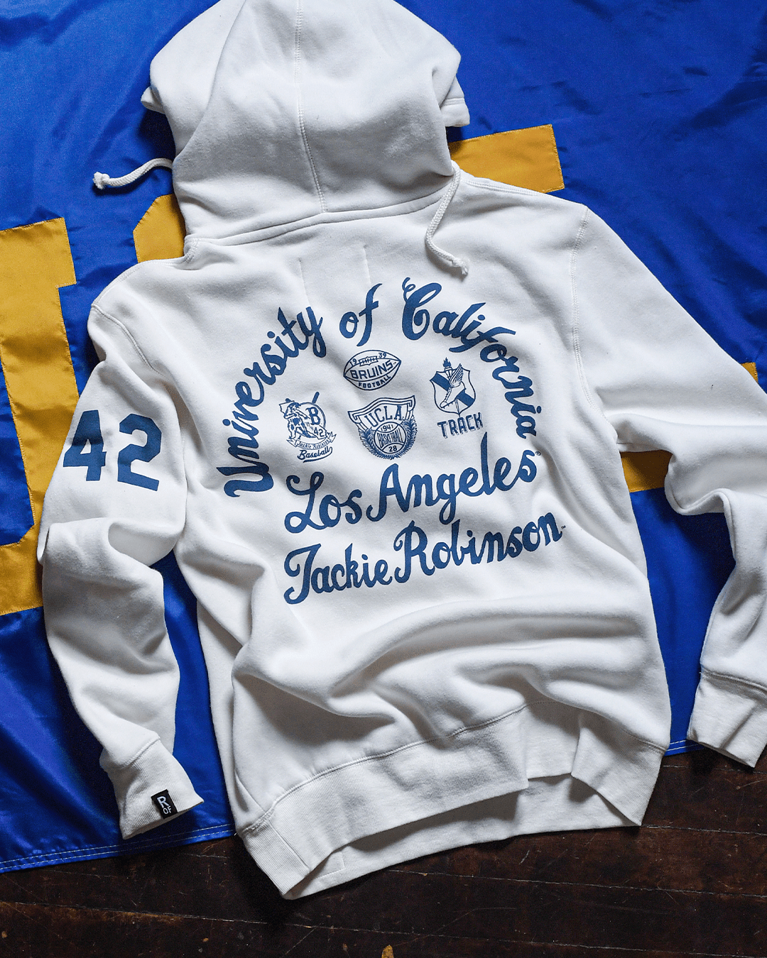 UCLA - Jackie Robinson 4-Sport Icon White PO Hoody