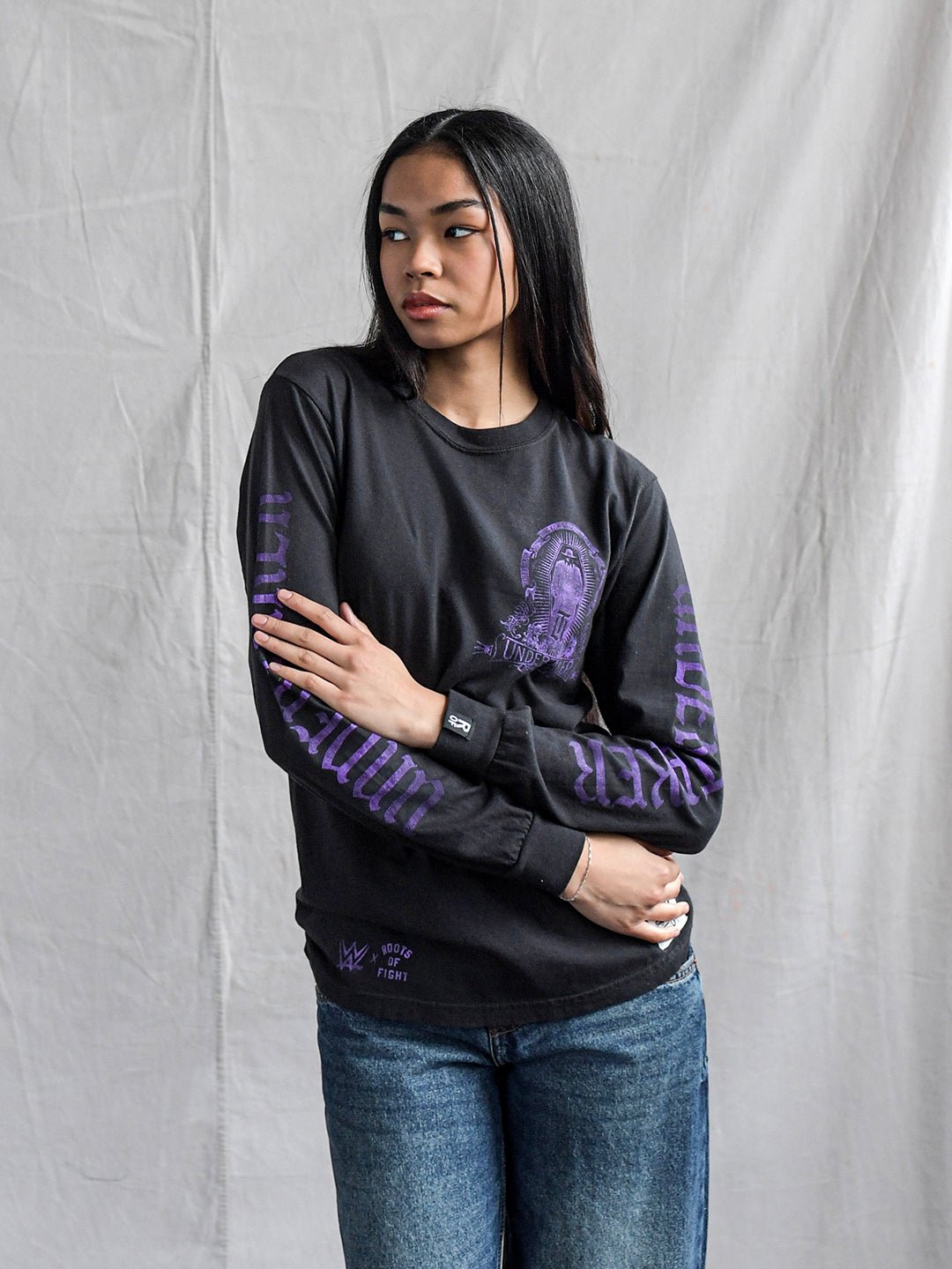 Undertaker Deadman Black Long Sleeve Tee - Roots of Fight