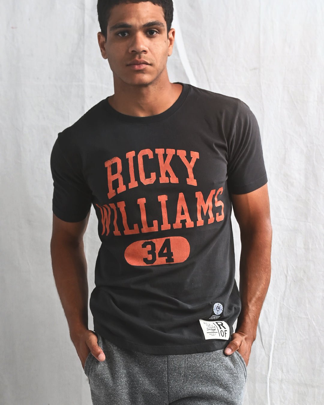 UT - Ricky Williams #34 Horns Football Black Tee