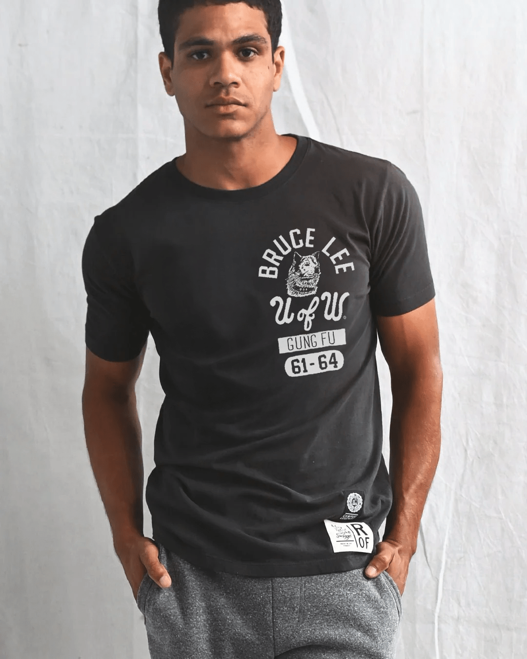 UW - Bruce Lee Gung Fu Origins '61-'64 Black Tee