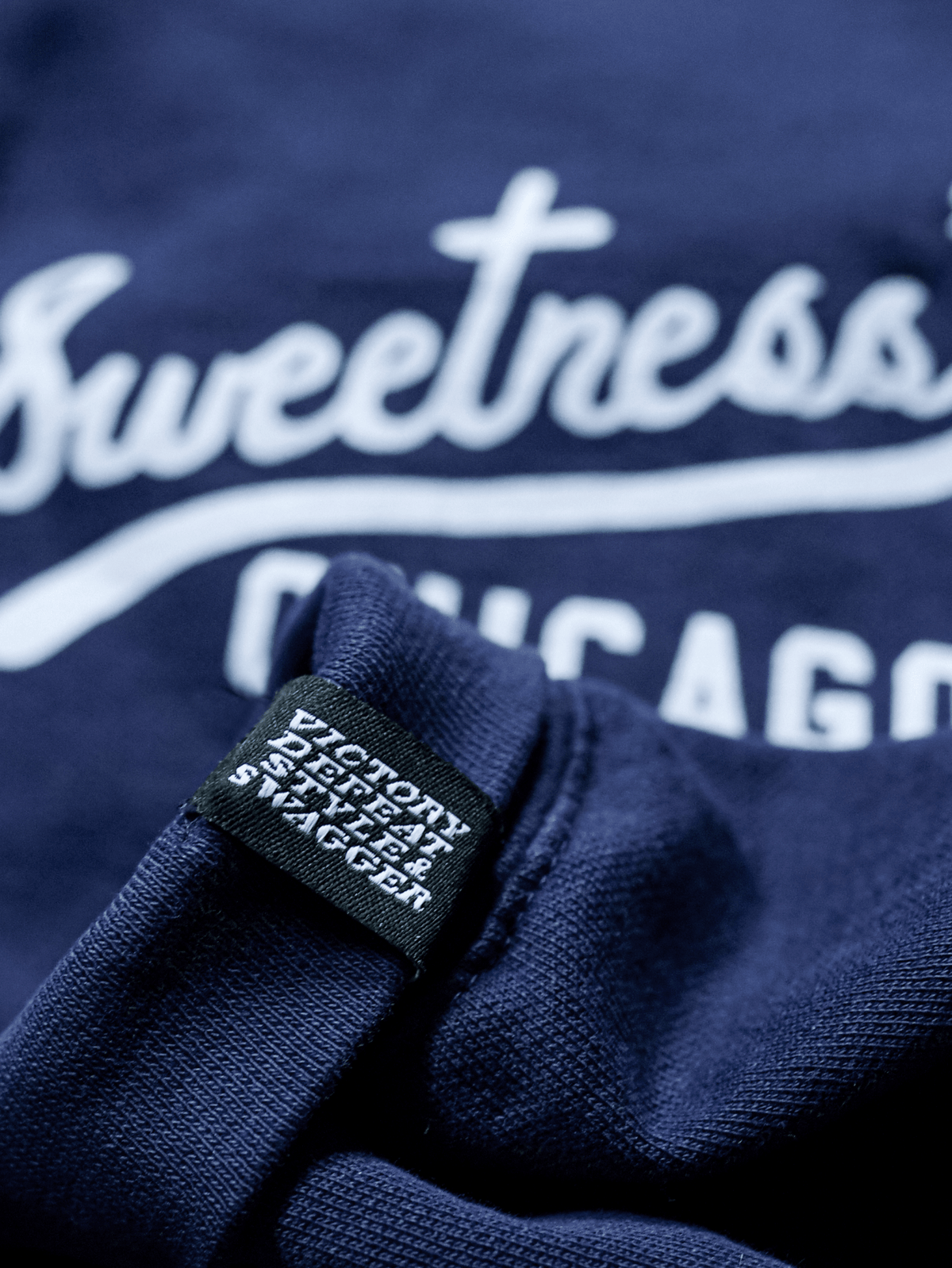 Walter Payton Chicago Navy Quarter-Zip Sweatshirt - Roots of Fight
