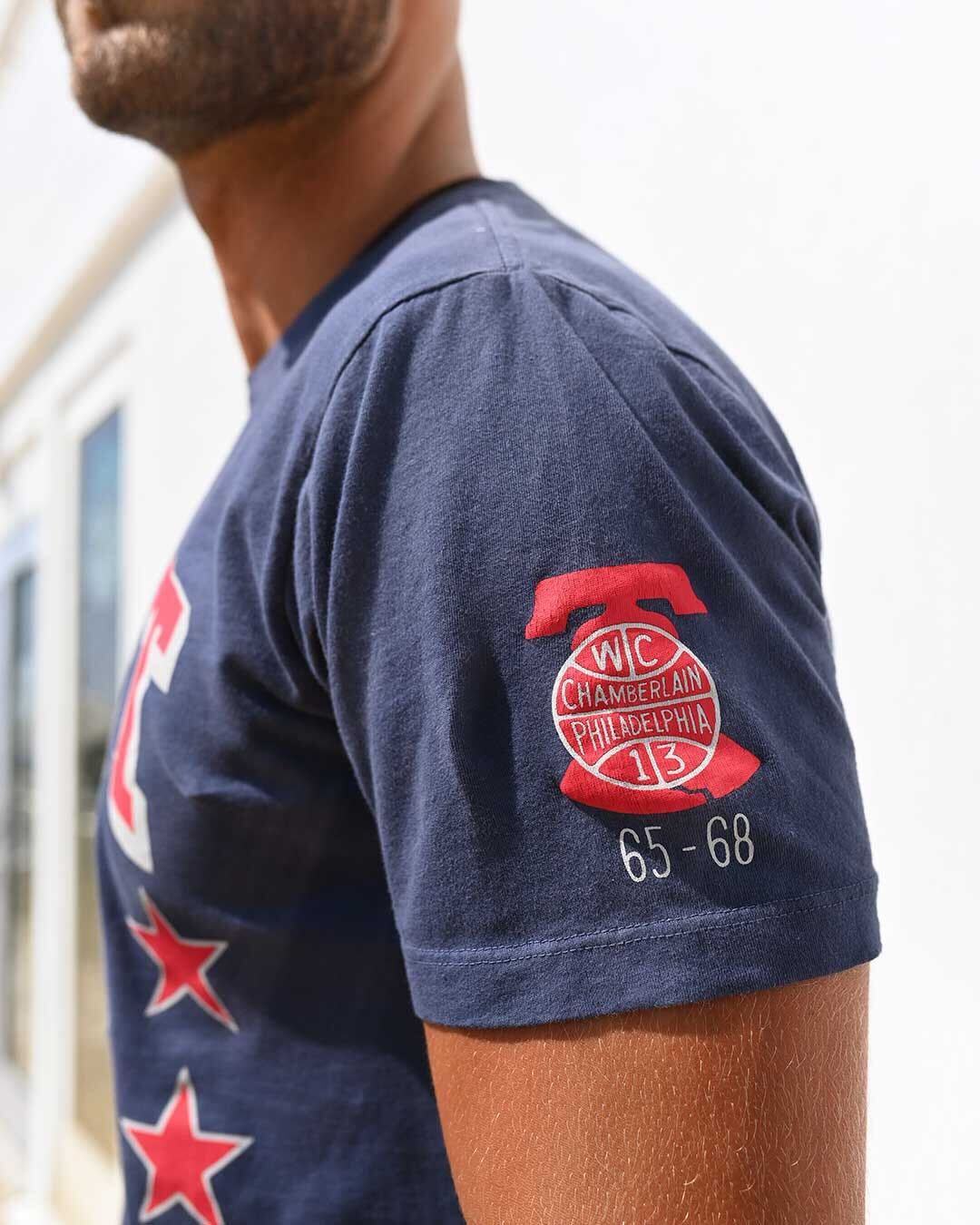 Wilt Chamberlain #13 Navy Tee