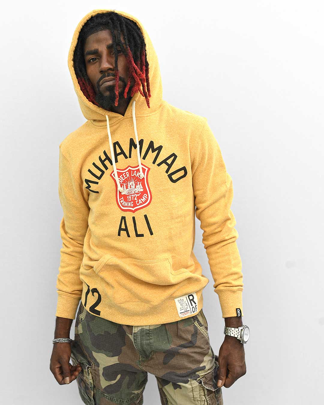 Ali Deer Lake Float Quote Yellow Hoody XS Heather Yellow