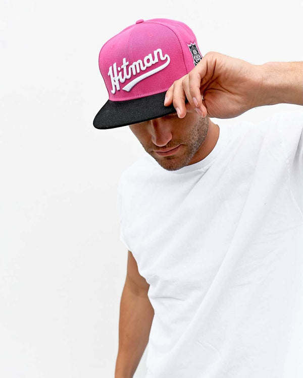 Bret Hart Hitman Pink Snapback Hat