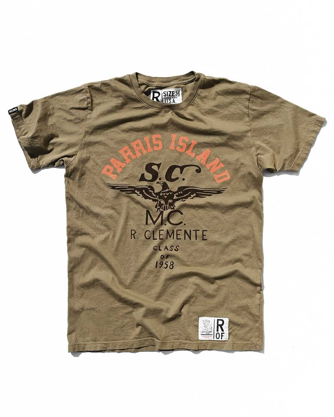 Clemente Parris Island Olive Tee - Roots of Fight Canada