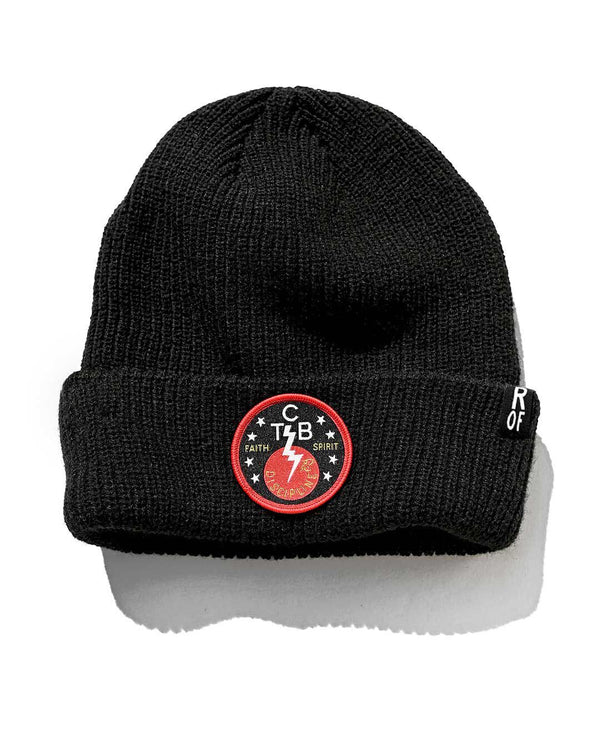 Elvis TCB Black Beanie - Roots of Fight