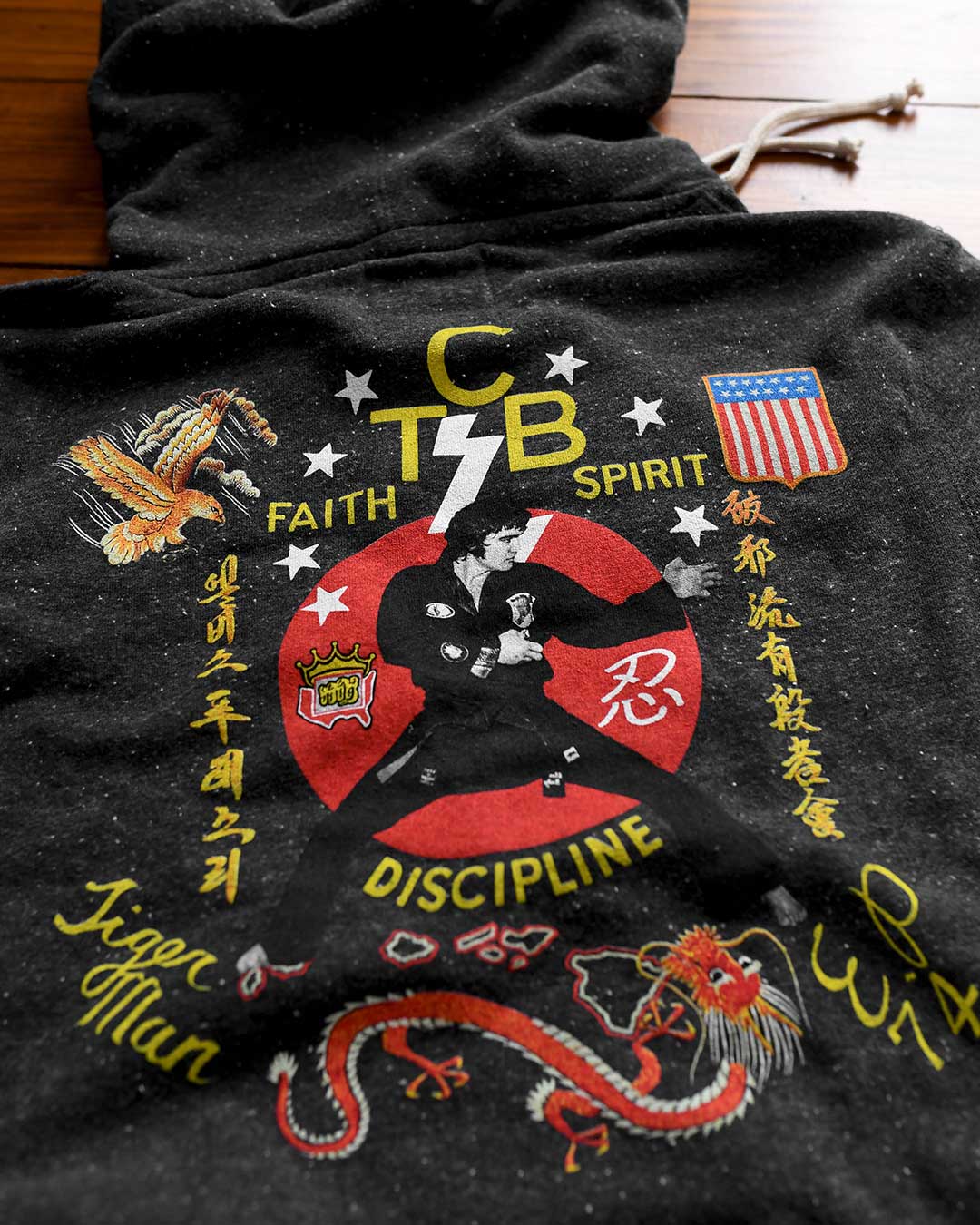 Elvis TCB Black PO Hoody - Roots of Fight