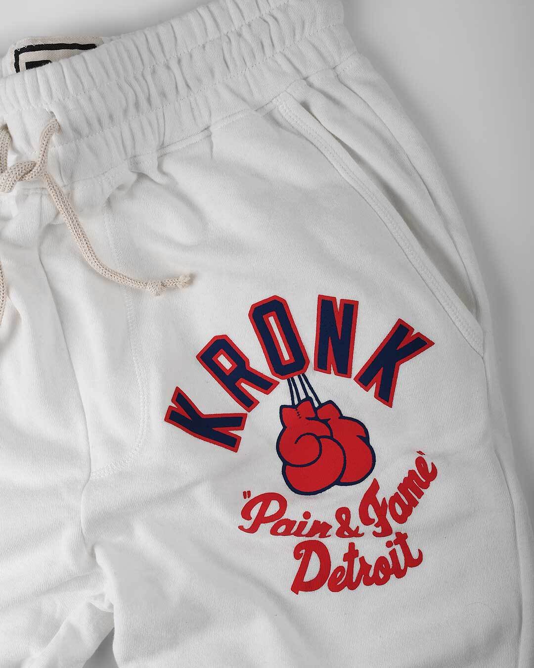 Kronk 'Pain & Fame' Ivory Sweatpants - Roots of Fight Canada