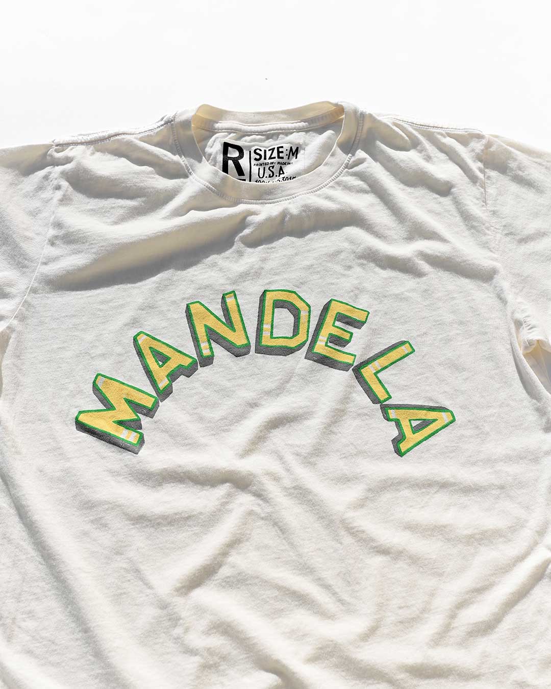 Nelson Mandela Classic White Tee - Roots of Fight Canada