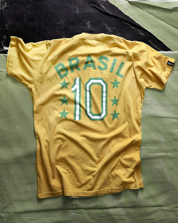 Pelé Brasil #10 Yellow Tee
