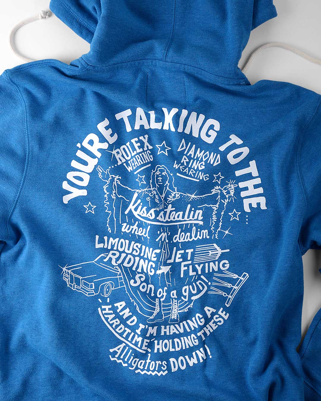 Ric Flair 'You're Talking To The" Blue PO Hoody - Roots of Fight
