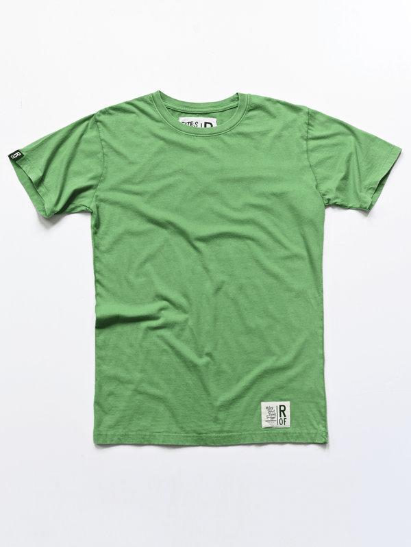 100% Cotton Sun Faded Green Tee - Roots of Fight