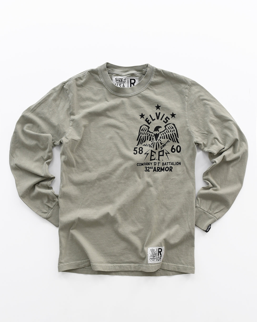 Elvis Company D Khaki Long Sleeve Tee