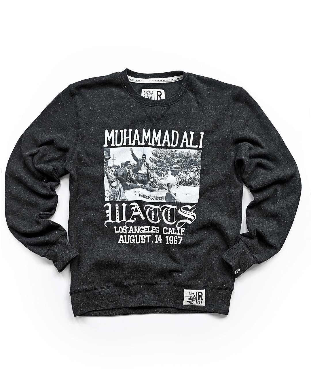 Ali 1967 Watts Photo Black Sweatshirt - Roots of Fight