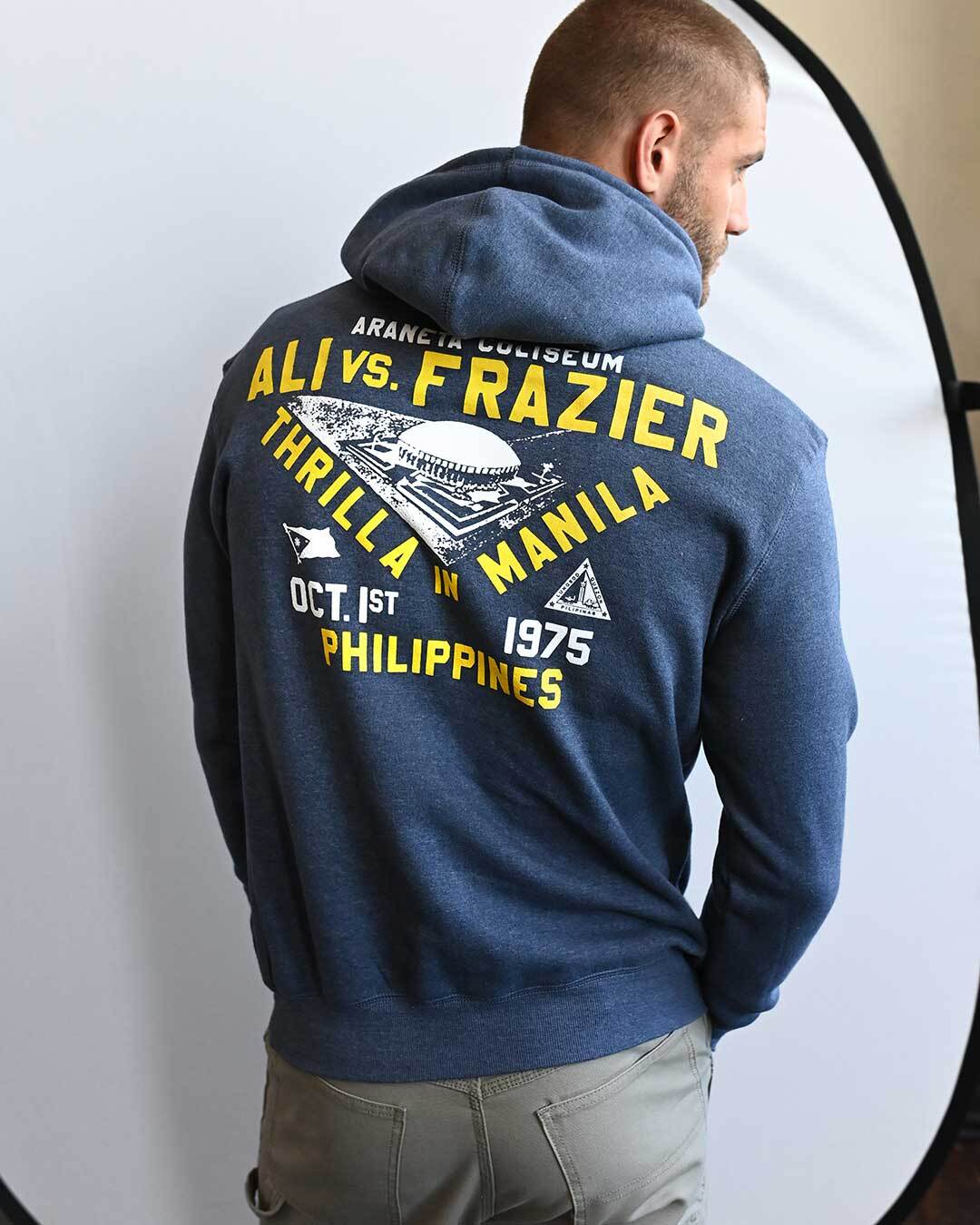 Ali - Frazier Thrilla in Manila Navy PO Hoody - Roots of Fight